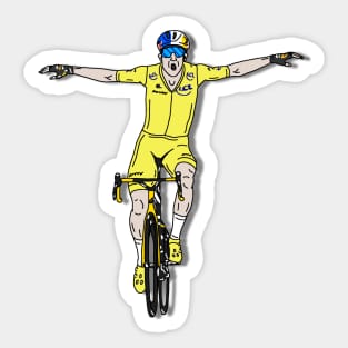 Wout Van Aert Tour de France 2022 - Stage 4 Victory Sticker